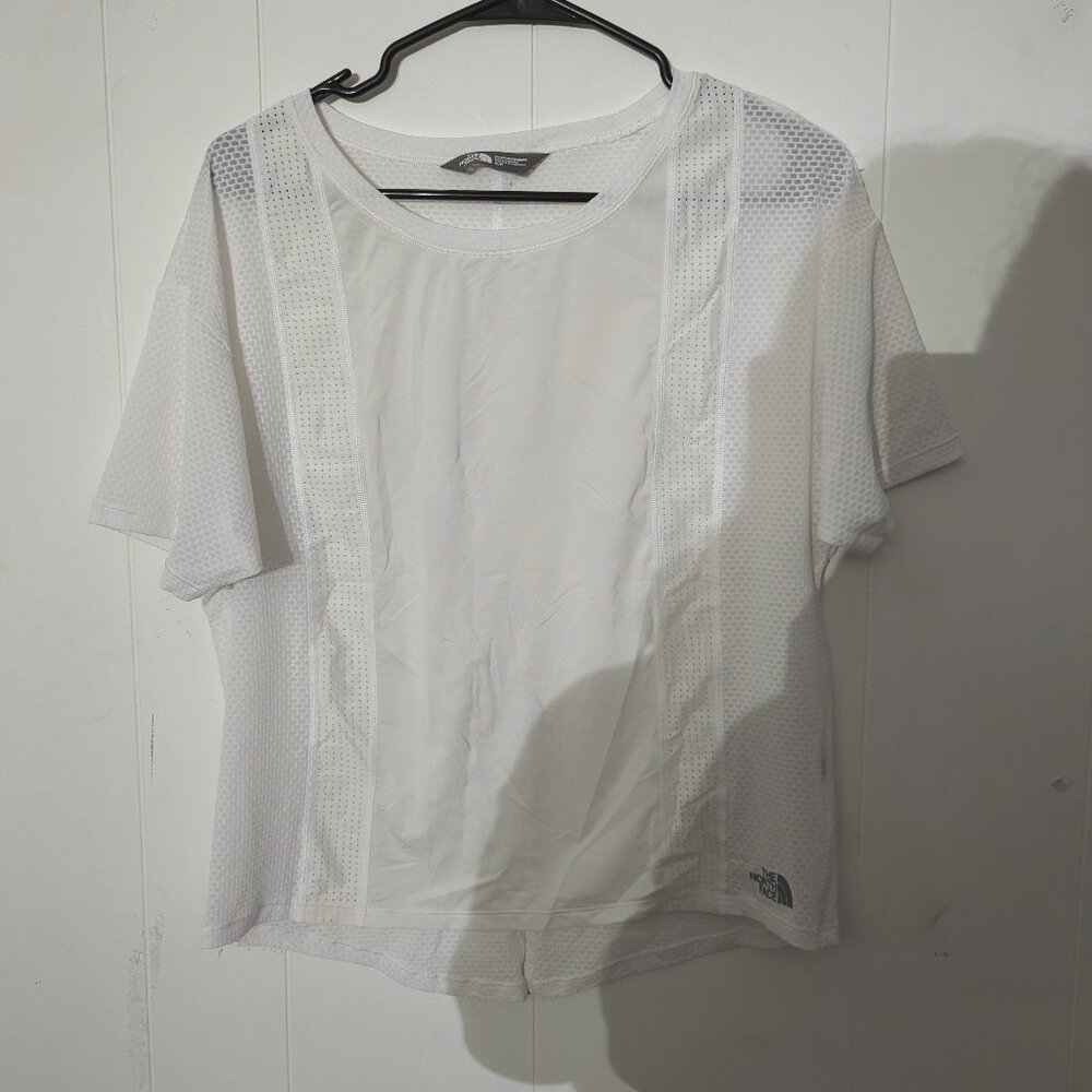 The North Face White Lightbright Workout Shirt Womens - Size S #E